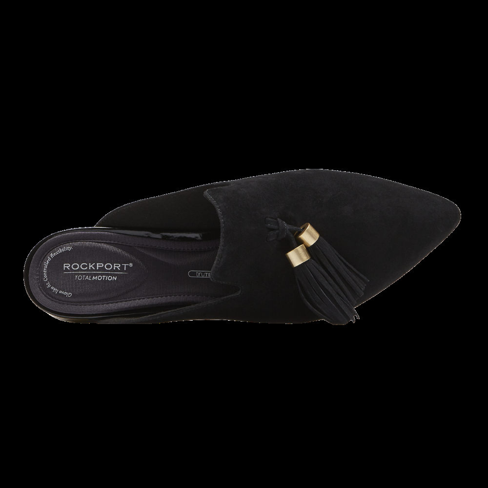 Sandalias Rockport Mujer Mexico - Total Motion Adelyn Tassel Negros - UARPJ2438